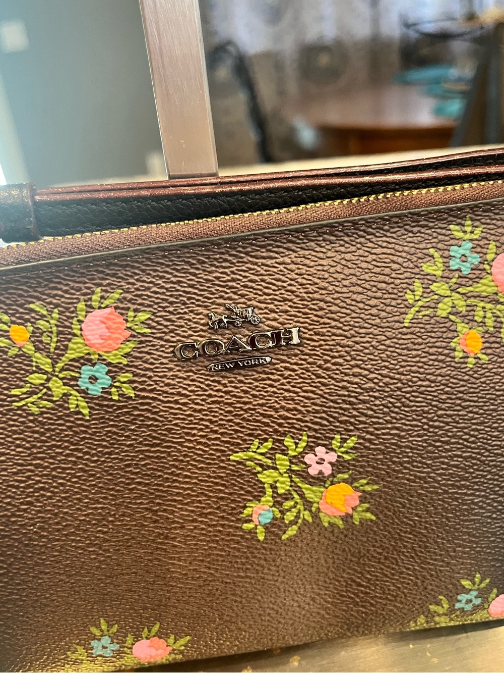 Coach Floral Wristlet with Hangtag - Picture 6 of 14